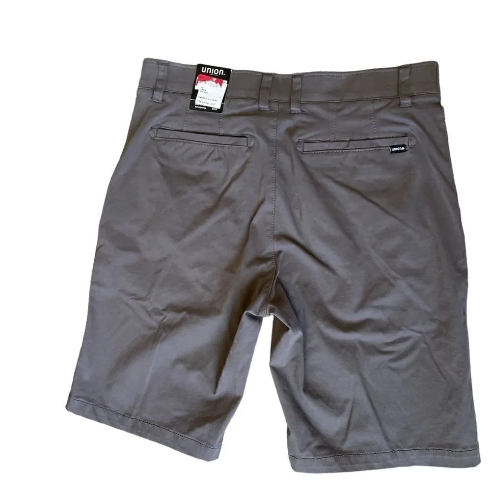 Union Chino Flex Knit Twill Jean Shorts Size 33